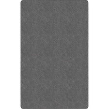 Flagship Carpets Amerisoft Solid Color Rug 15 ft Length x 12 ft Width - Rectangle - Gray - Nylon, Polyester