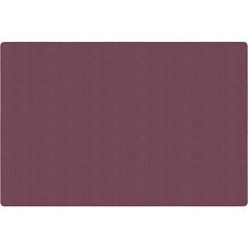Flagship Carpets Amerisoft Solid Color Rug 18 ft Length x 12 ft Width - Rectangle - Plum - Nylon, Polyester