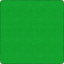 Flagship Carpets Ameristrong Solid Color Rug Floor Rug - Traditional - 72" Length x 72" Width - Square - Lime Green - Nylon