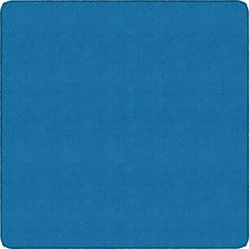 Flagship Carpets Ameristrong Solid Color Rug Floor Rug - Traditional - 72" Length x 72" Width - Square - Blue Bird - Nylon