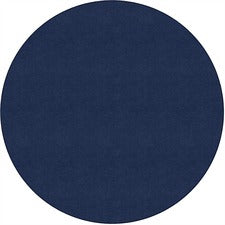 Flagship Carpets Ameristrong Solid Color Rug Floor Rug - Traditional - 72" Diameter - Round - Navy - Nylon