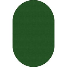 Flagship Carpets Ameristrong Solid Color Rug Floor Rug - Traditional - 91.20" Length x 12 ft Width - Oval - Clover - Fiber, Nylon