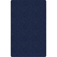 Flagship Carpets Amerisoft Solid Color Rug 108" Length x 72" Width - Rectangle - Navy Blue - Nylon, Polyester
