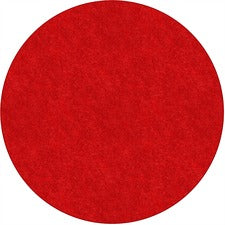 Flagship Carpets Amerisoft Solid Color Rug 72" Diameter - Round - Classic Red - Nylon, Polyester