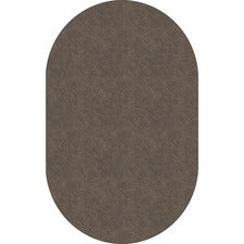 Flagship Carpets Amerisoft Solid Color Rug 12 ft Length x 90" Width - Oval - Wheat - Nylon, Polyester