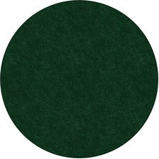 Flagship Carpets Amerisoft Solid Color Rug 72" Diameter - Round - Emerald Green - Nylon, Polyester