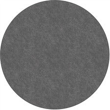 Flagship Carpets Amerisoft Solid Color Rug 72" Diameter - Round - Gray - Nylon, Polyester