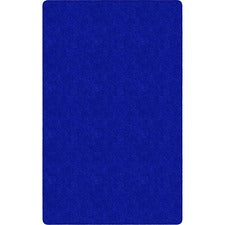 Flagship Carpets Amerisoft Solid Color Rug 108" Length x 72" Width - Rectangle - Royal Blue - Nylon, Polyester