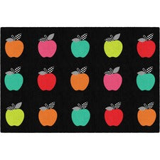 Flagship Carpets Schoolgirl Stylish Brights Rug 60" Length x 91.20" Width - Rectangle - Black