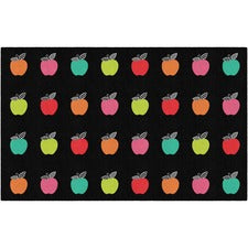 Flagship Carpets Schoolgirl Stylish Brights Rug 91.20" Length x 12 ft Width - Rectangle - Black