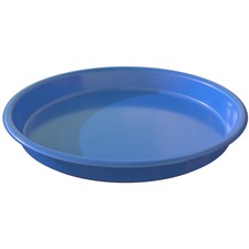 Deflecto Kids Antimicrobial Round Craft Tray Accessories, Art, Craft - 1.61" Height x 13.07" Width x 13.07" Depth - Blue - Polypropylene - 1 Each