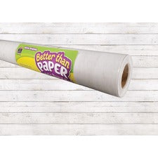 Teacher Created Resources Bulletin Board Roll Bulletin Board, Poster, Student - 12 ft Height x 48" Width - White Shiplap - Fabric - 1 Roll