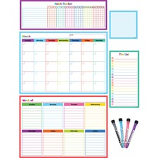 Teacher Created Resources Dry-Erase Task Calendar Set Assorted - 1 / Pack