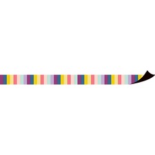 Teacher Created Resources Magnetic Board Border Magnetic - Stripes - Durable, Reusable - 1.50" Depth x 24" Length - Multi - 12 / Pack