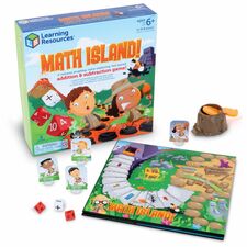 Learning Resources Math Island! Addition & Subtraction Game Fun - Educational - 4 Players - 1 Each
