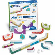 Learning Resources STEM Explorers Marble Runners STEM Toy - 5+ - 18 Pieces