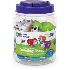 Learning Resources Snap-n-Learn Counting Sheep Learning Toy - Theme/Subject: Animal - 1.5-4 Year - 32 Pieces - Rainbow