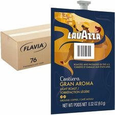 Lavazza Freshpack Gran Aroma Coffee Compatible with Flavia Aroma, Flavia Barista, FLAVIA Creation 600, Flavia Creation 500, Flavia Creation 200, Flavia Creation 150, Flavia Creation 300 - Light/Medium - Freshpack - Gran Aroma, Arabica - 76 / Carton