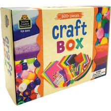 Teacher Created Resources Craft Box Crafting, Artwork - 600 Piece(s) - Multi - Felt - 1 Each