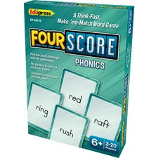 Teacher Created Resources Four Score Phonics Card Game Learning - Matching - 3 to 20 Players - 1 Each