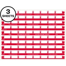 Avery&reg; 8 Tab Easy Print & Apply Clear Label Sheet Refills (11226) Inkjet, Laser - Clear - Plastic - 3 Total Sheets - 30/Pack - 240 / Pack