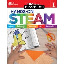 Shell Education 180 Days: Hands-On STEAM: Grade 1 Printed Book Book - Grade 1 - English