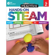 Shell Education 180 Days: Hands-On STEAM: Grade 2 Printed Book Book - Grade 2 - English