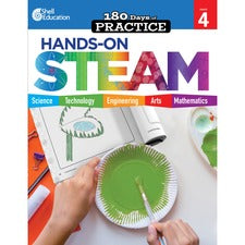 Shell Education 180 Days: Hands-On STEAM: Grade 4 Printed Book Book - Grade 4 - English