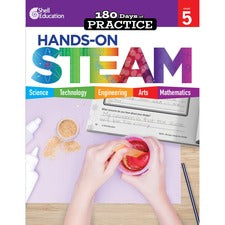 Shell Education 180 Days: Hands-On STEAM: Grade 5 Printed Book Book - Grade 5 - English