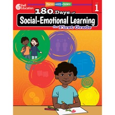 Shell Education 180 Days of Social-Emotional Learning for Kindergarten Printed Book by Kris Hinrichsen, Kayse Hinrichsen 208 Pages - Book - Grade 1 - English