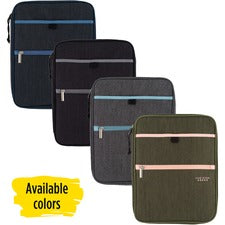 Mead Five Star Carry-All Zipper Binder 1" Binder Capacity - 225 Sheet Capacity - 3 Ring(s) - Fastener(s): Ring - 4 Divider(s) - Polyester - Multi-colored - Pocket, Punched, Durable, Zipper Closure - 1 Each