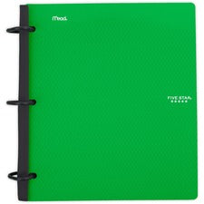 Mead Five Star Flex Hybrid NoteBinder 1" Binder Capacity - 200 Sheet Capacity - Pocket(s): 2 - 5 Divider(s) - Plastic - Multi-colored - TechLock Ring, Durable, Foldable - 1 Each