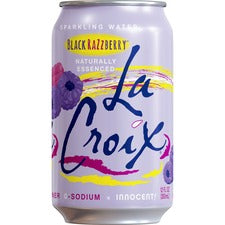 LaCroix Black Razzberry Flavored Sparkling Water Ready-to-Drink - 12 fl oz (355 mL) - Black Razzberry - 12/Pack - 2 / Carton