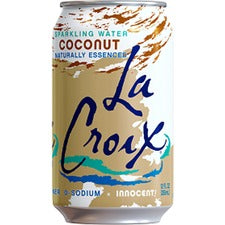 LaCroix Coconut Flavored Sparkling Water Ready-to-Drink - 12 fl oz (355 mL) - Coconut - 12/Pack - 2 / Carton