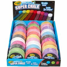 Crayola Outdoor Super Chalk Assorted - 30 / Carton