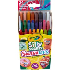 Crayola Silly Scents Mini Twistables Crayons 5" Length - Assorted - 24 / Pack