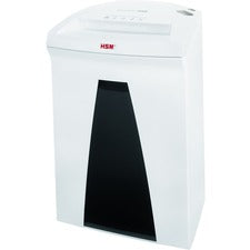 HSM SECURIO B24 - 3/16" x 1 1/8" Continuous Shredder - Particle Cut - 16 Per Pass - for shredding Paper, Paper Clip, Staples, CD, DVD, Credit Card - 0.188" x 1.125" Shred Size - P-4/O-3/T-4/E-3/F-1 - 9.45" Throat - 9.20 gal Wastebin Capacity - Beige