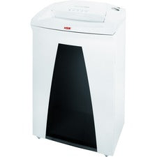 HSM SECURIO B32 - 1/4" Continuous Shredder - Strip Cut - 27 Per Pass - for shredding Paper, Paper Clip, Staples, Credit Card, CD, DVD - 0.250" Shred Size - P-2/O-2/T-2/E-2 - 12.20" Throat - 21.70 gal Wastebin Capacity - White