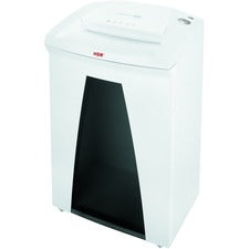 HSM SECURIO B32 - 1/16" x 5/8" Continuous Shredder - Particle Cut - 11 Per Pass - for shredding Credit Card, Paper, Paper Clip, Staples - 0.063" x 0.625" Shred Size - P-5/T-5/E-4/F-2 - 12.20" Throat - 21.70 gal Wastebin Capacity - White