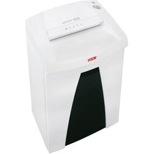 HSM SECURIO B22 - 1/4" Continuous Shredder - Particle Cut - 19 Per Pass - for shredding Paper, Paper Clip, Staples, CD, DVD, Credit Card - 0.250" Shred Size - P-2/O-2/T-2/E-2 - 9.45" Throat - 8.70 gal Wastebin Capacity - White - TAA Compliant