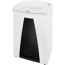 HSM SECURIO B34 - 1/32" x 3/16" + External Autom. Oiler Continuous Shredder - Particle Cut - 5 Per Pass - for shredding Paper - 0.031" x 0.188" Shred Size - P-7/F-3 - 12.20" Throat - 26.40 gal Wastebin Capacity - White - TAA Compliant