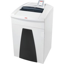 HSM Securio P36i Strip Cut Shredder Continuous Shredder - Strip Cut - 49 Per Pass - for shredding Staples, Credit Card, Paper Clip, Store Card, CD, DVD - 0.250" Shred Size - 38.30 gal Wastebin Capacity - White - TAA Compliant