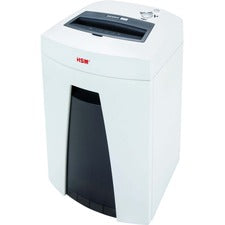 HSM SECURIO C18 - 1/4" Continuous Shredder - Strip Cut - 19 Per Pass - for shredding Staples, Paper, Paper Clip, Credit Card, CD, DVD - 0.250" Shred Size - P-2/O-2/T-2/E-2 - 9.06" Throat - 6.60 gal Wastebin Capacity - White, Black - TAA Compliant