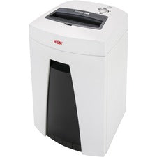 HSM SECURIO C18 - 1/16" x 5/8" Particle Cut - 7 Per Pass - for shredding Staples, Paper, Paper Clip, Credit Card - 0.063" x 0.625" Shred Size - P-5/T-5/E-4/F-2 - 9.06" Throat - 6.60 gal Wastebin Capacity - White