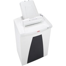 HSM SECURIO AF500 - 1/16" x 5/8" Continuous Shredder - Particle Cut - 11 Per Pass - for shredding Staples, Paper, Paper Clip, Credit Card - 0.188" x 1.250" Shred Size - P-5/T-5/E-4/F-2 - 9.45" Throat - 21.70 gal Wastebin Capacity - White