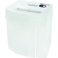 HSM Pure 120 - 1/8" Strip Cut - 12 Per Pass - for shredding Staples, Paper, Paper Clip, Credit Card - 0.125" Shred Size - P-2/T-2/E-2 - 8.86" Throat - 5.30 gal Wastebin Capacity - White