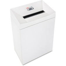 HSM Pure 530 - 3/16" x 1 1/8" Continuous Shredder - Particle Cut - 16 Per Pass - for shredding Staples, Paper, Paper Clip, Credit Card, CD, DVD - 0.188" x 1.125" Shred Size - P-4/O-3/T-4/E-3/F-1 - 11.81" Throat - 21.10 gal Wastebin Capacity - White - TAA