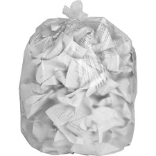 Everyday Genuine Joe High-Density Can Liners 33 gal Capacity - 39" Length x 33" Width x 0.47 mil (12 Micron) Thickness - High Density - Clear - Resin - Office Waste, Receptacle - 500 / Carton