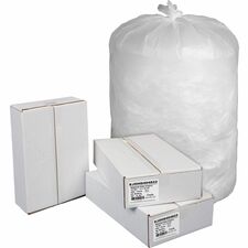 Everyday Genuine Joe High-Density Can Liners 45 gal Capacity - 46" Length x 40" Width x 0.71 mil (18 Micron) Thickness - High Density - Natural - Resin - Office Waste, Receptacle - 200 / Carton