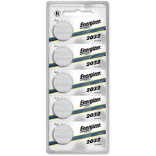 Energizer Industrial 2032 Lithium Battery 5-Packs For Glucose Monitor, Laser Pointer, Digital Thermometer - CR2032 - 254 mAh - 5/Pack - 20 / Box